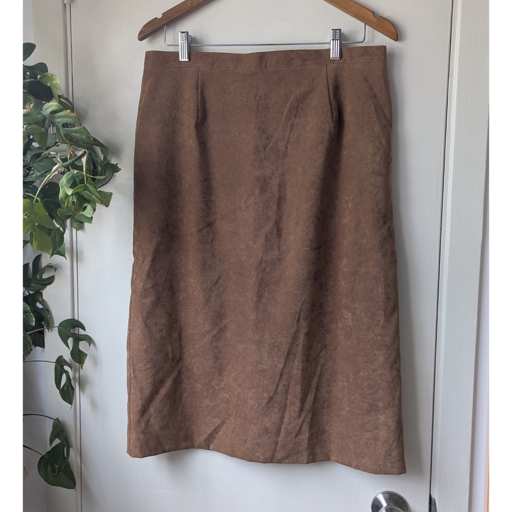 Vintage Brown Pencil Skirt